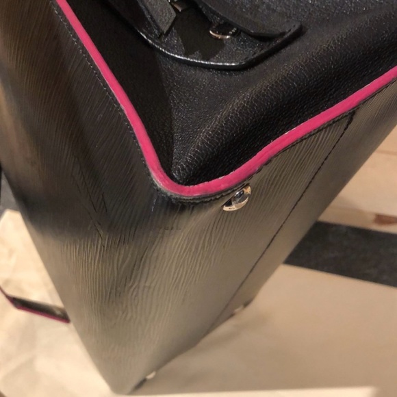 LOUIS VUITTON EPI Vaneau GM Black Hot Pink EUC - Picture 10 of 16
